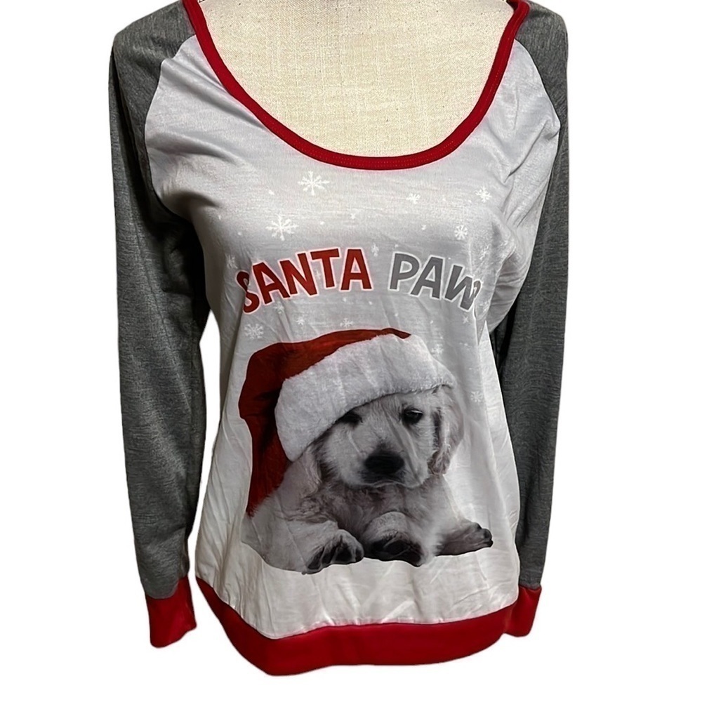 Santa Paws Christmas shirt. Size large